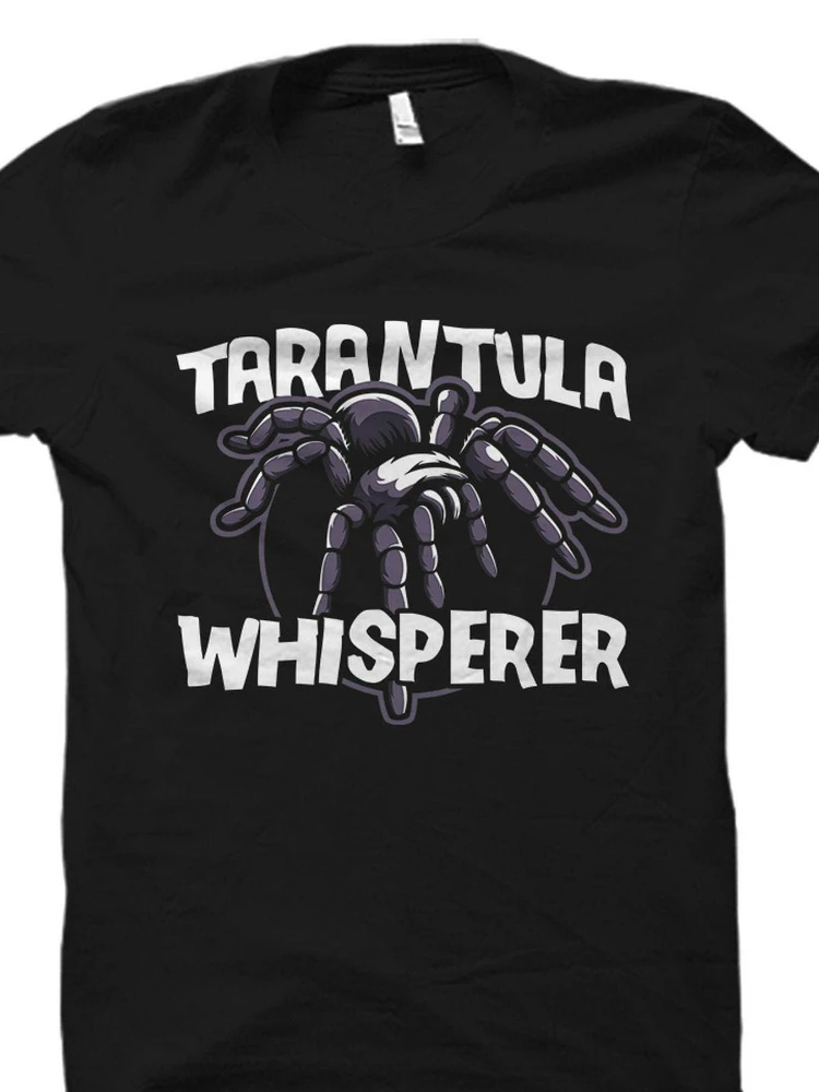 tarantula-whisperer-t-shirt-100-coton-pour-adultes-–-conception-unique-de-t-shirt-imprime-decontracte-d'ete-avec-graphique-arachnid