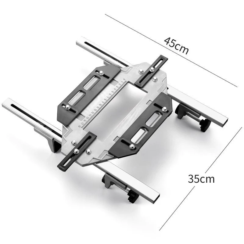 Door Hinge Template Hole Guide Jig Woodworking Hole Opener Positioning Slot Locator Door Cabinet Jamb Router Hinge Installation