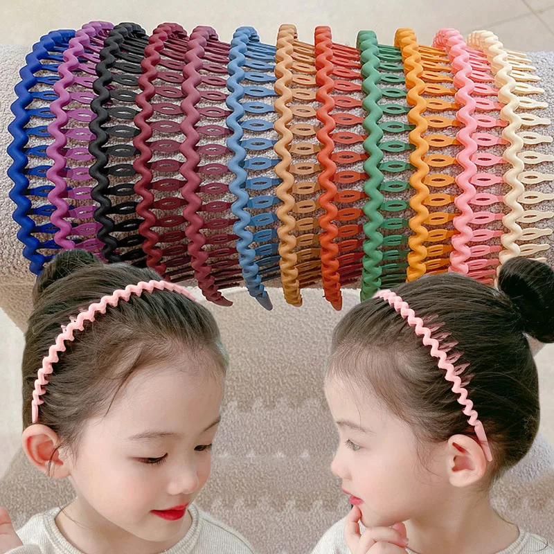 

2022 Best Selling New Styles Fashion Wave Resin All-match Scrub Wavy Hair Band Headband for Women Girl Hair Accessories Headwear