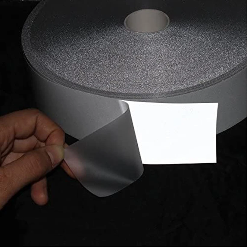 Safety Reflective Heat Transfer Vinyl Film DIY Silver Iron on Reflective Tape For Clothing