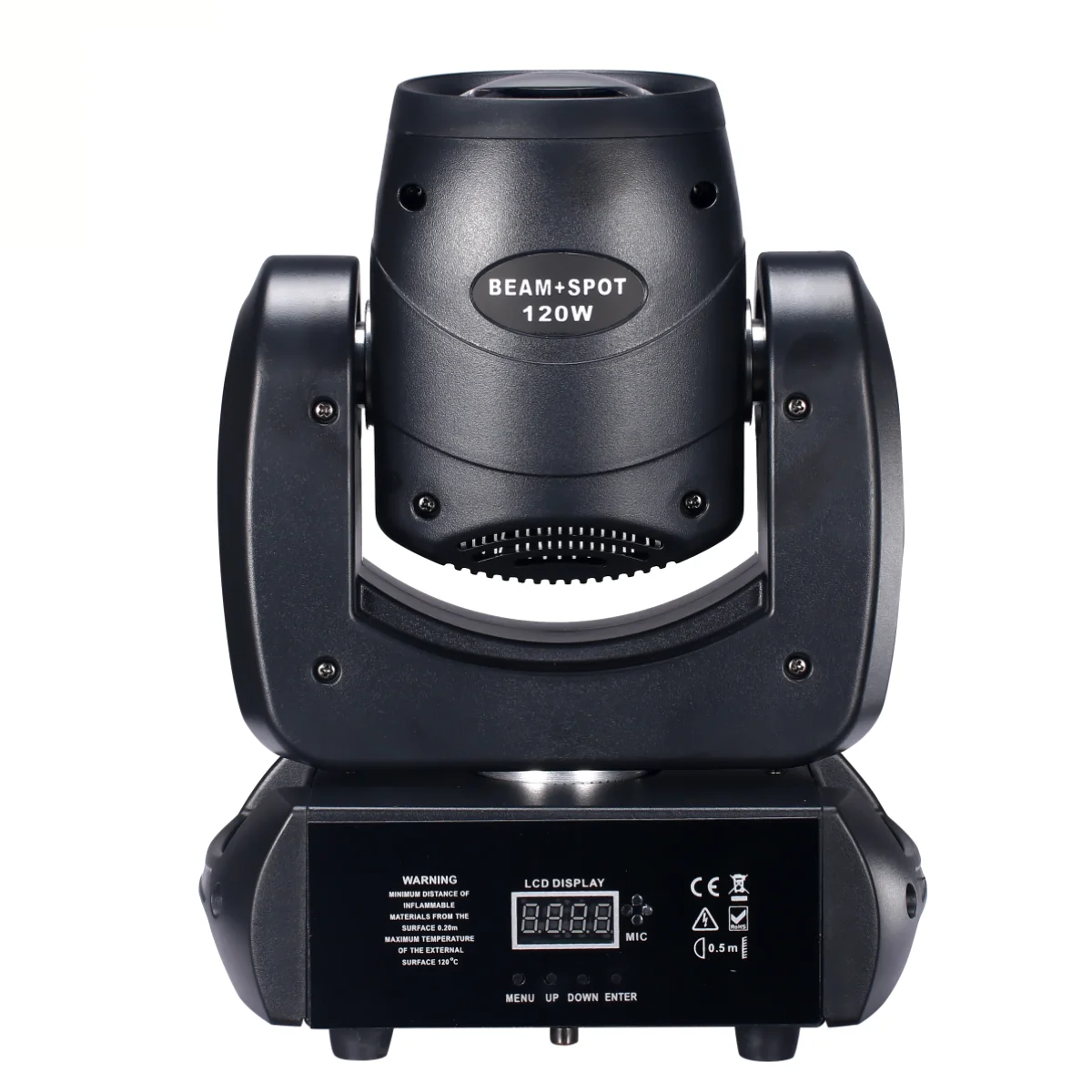 mini led moving head light ponto de feixe prismas rotativos controle dmx 512 efeito de palco lavagem dj 100w 01