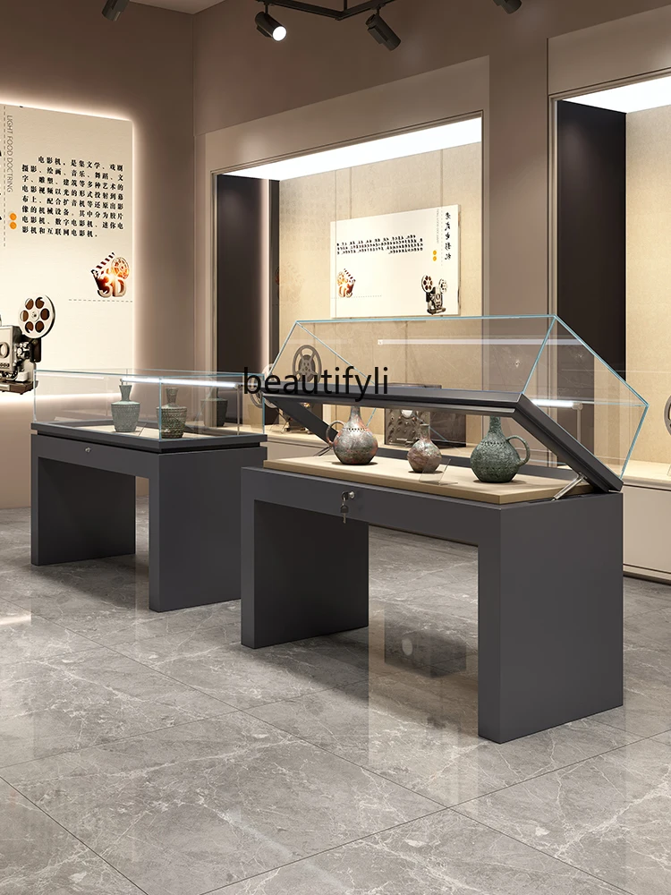 

Museum Display Cabinet Books Cultural Relics Exhibition Glass Cabinet Cultural Museum Exhibition Hall Showcase