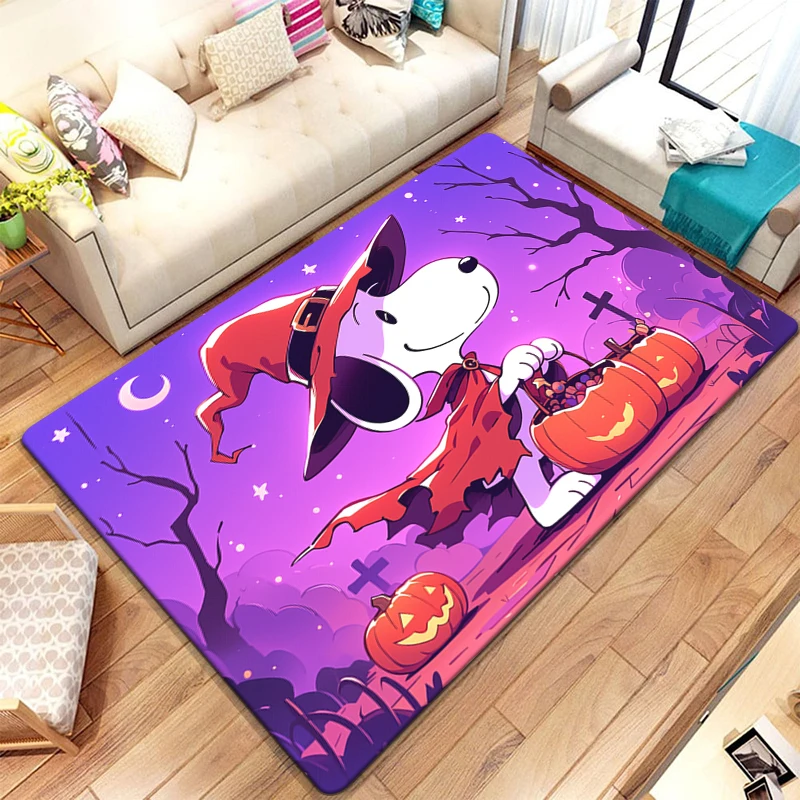 MINISO Snoopy Cute Cartoon Print Carpet Living Room,kitchen,Floor,Home Decor,Sofa,Table,Rug,Non-slip,Chair,Beb,Picnic,Camp,Mat