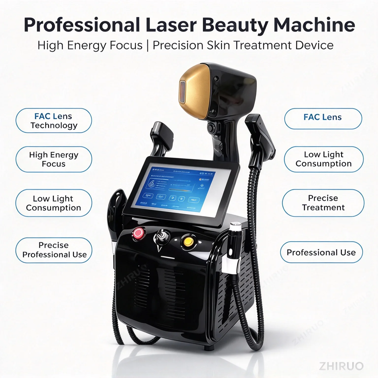 4 IN 1 Soprano Titanium Ice Platinum RF Diode 755NM 808NM 940NM 1064nm 4 Wave Laser ND:YAG Machine Painless Hair Removal Machine