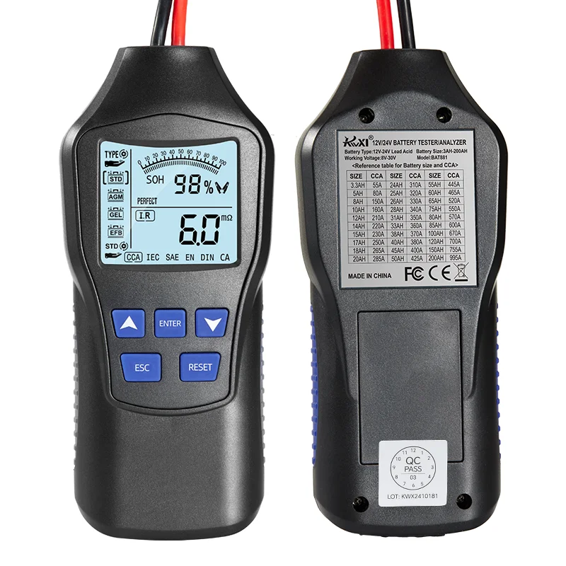 1/2Pcs BAT88112v 24v Auto Batterie Tester Automotiva Comprobador De Baterias Monitor Diagnose für Fahrzeuge Werkzeuge Zubehör