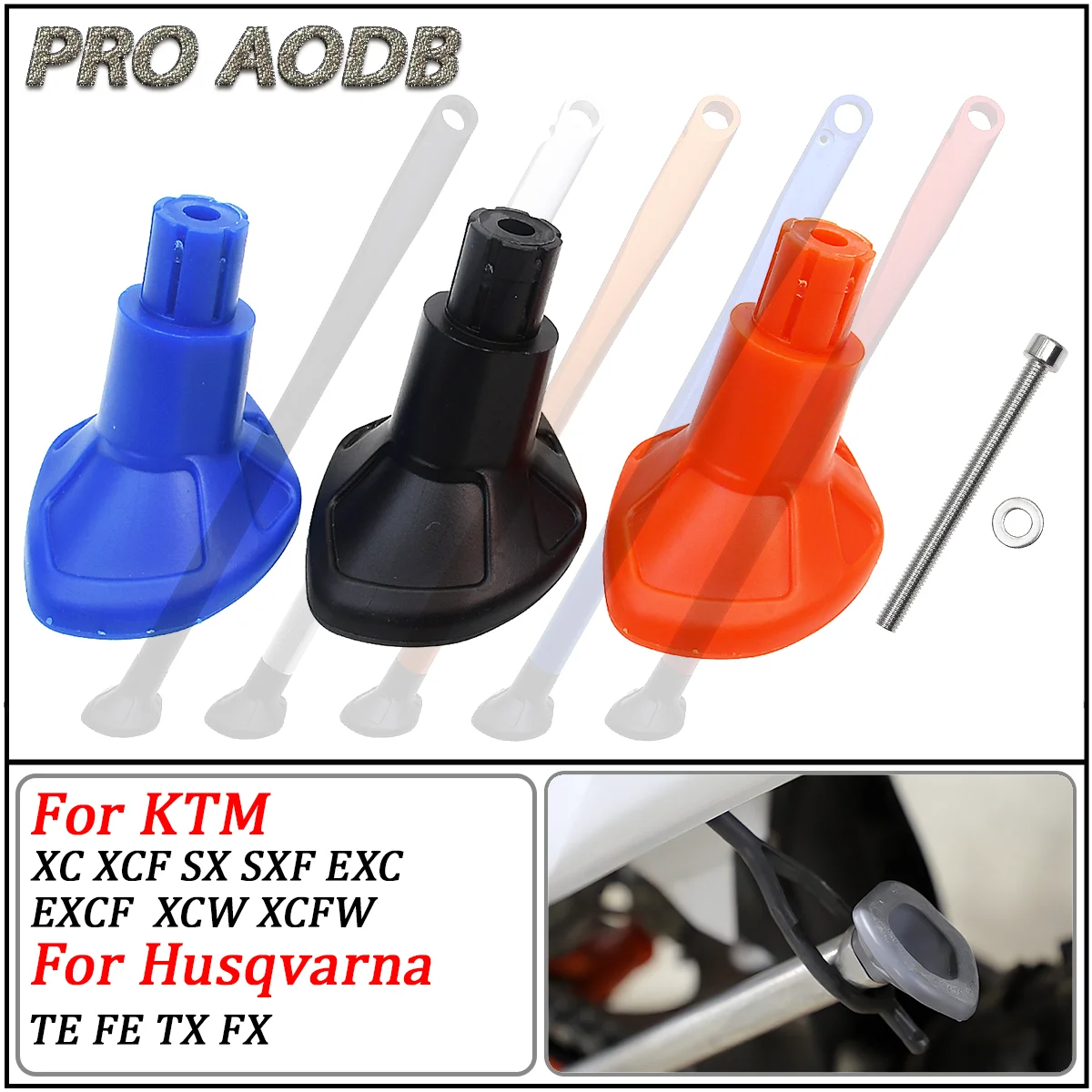 

For KTM Motocross ABS Plastic Side Stand Kick Stand Base Foot XC XCW XCF EXC EXCF TE FE TX FX 150 200 250 300 450 500 2008-2022