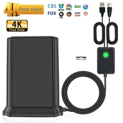 3000 mile 8K digital DVB-T2 ATSC tv antenna Super strong indoor and outdoor HD digital TV antenna 45db tv amplifier booster