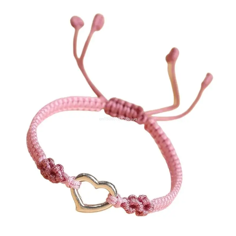 Fashionable Lovely Hollow Heart Woven Bracelets Simple Designs Woven Jewelry Accessory for Women Date Party Wear Dropship