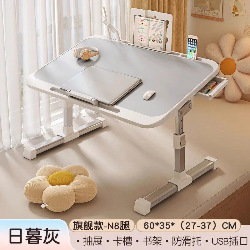 

Подходит для кровати, небольшой столик, складной подъемный домашний учебный стол, общежитие, офисный ноутбук, кронштейн для ленивого стола