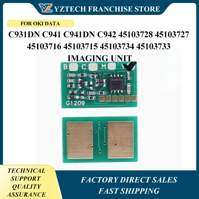 4PCS Drum Chip C931 For OKI Data C931dn C941 C941dn C942 45103728 45103727 45103716 45103715 45103734 45103733 Imaging Unit