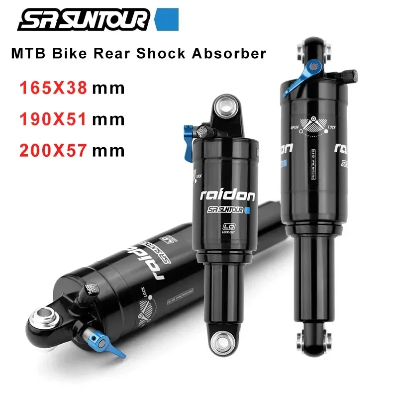 

SR SUNTOUR MTB Mountain Bike XC Air Suspension Absorber Hydraulic Speed Lockout Bicycle Rear Shock 165mm 190mm 200mm Bike Parts