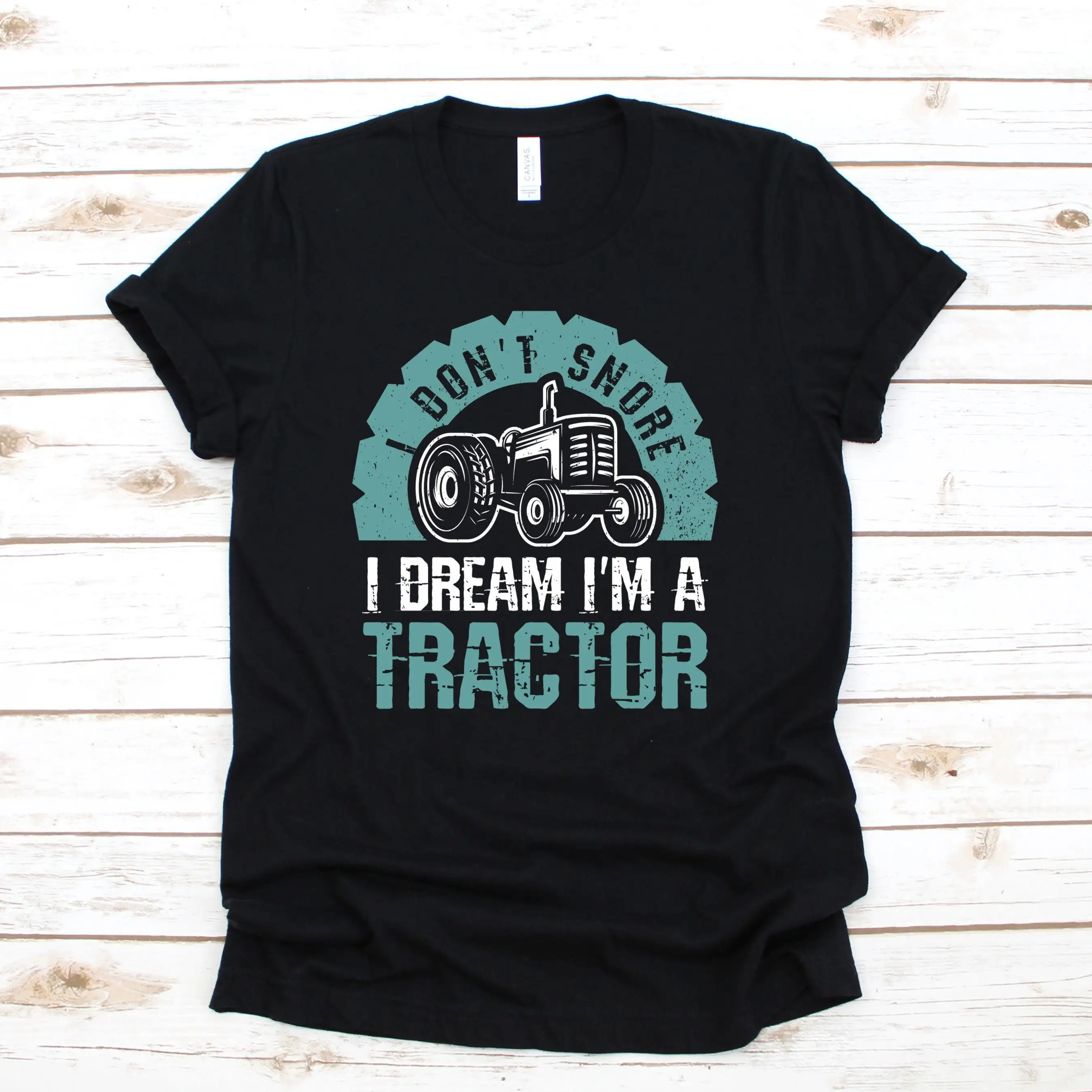 Funny I Don'T Snore Dream I'M A Tractor T Shirt Vintage Snoring Husband Snorer Farmer Sleep Joke Present