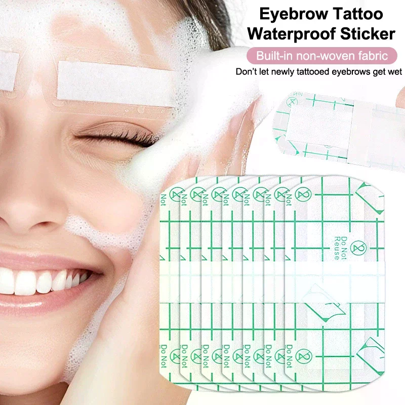 5Pcs Tattoo Eyebrow Tattoo Sterile Waterproof Dressing Eyebrow Protective Patch Dressing Patch Eyebrow