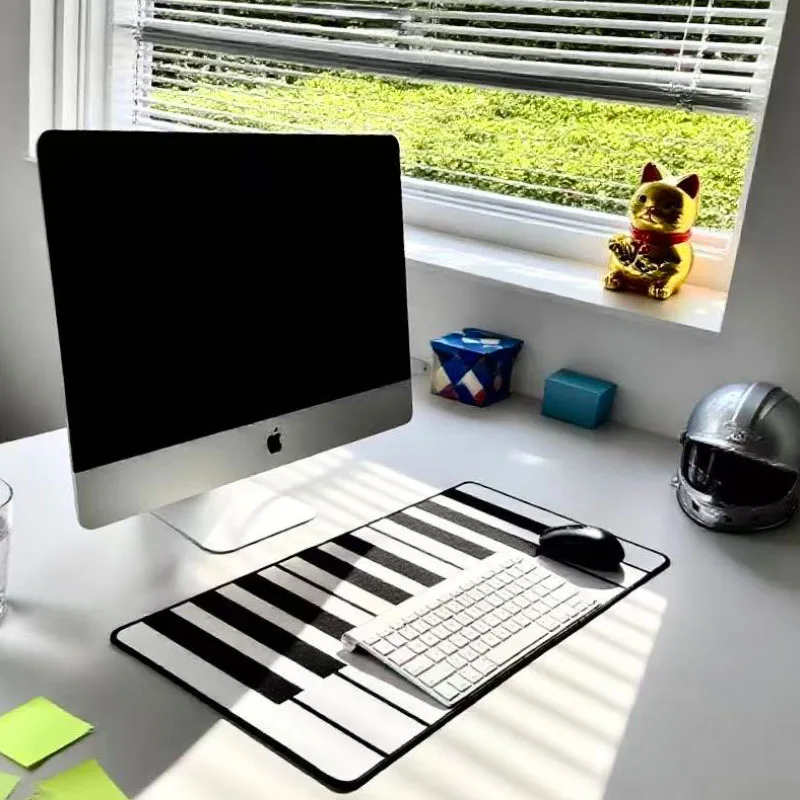 Large sized piano key mouse pad a must have for music lovers anti mouse pad for office work and gaming creative desktop decor
