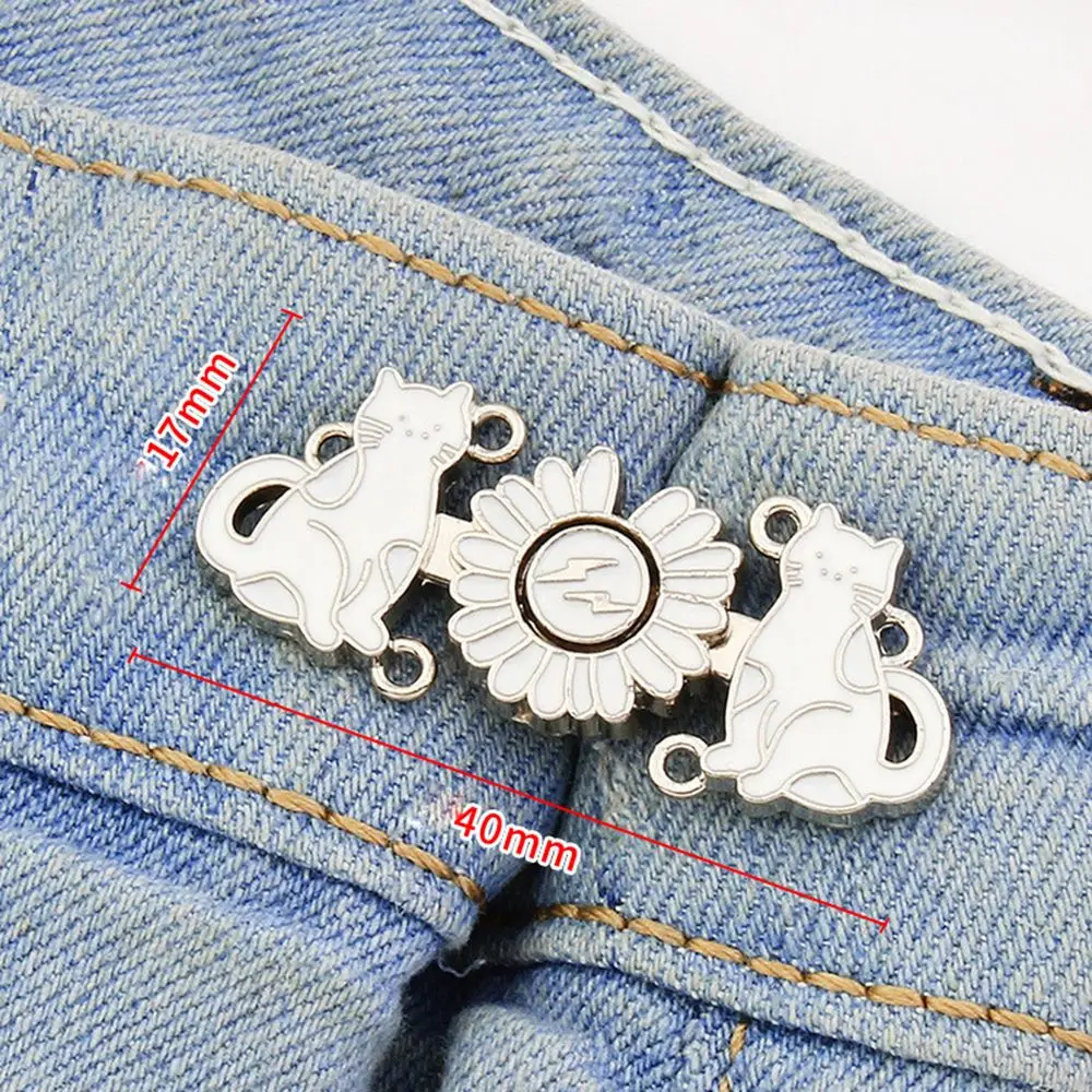 DIY Jeans Waist Buckle Invisible Snap Button Removable Tighting Waistband Button Clothing Pant Adjust Tool Akcesoria do dżinsów