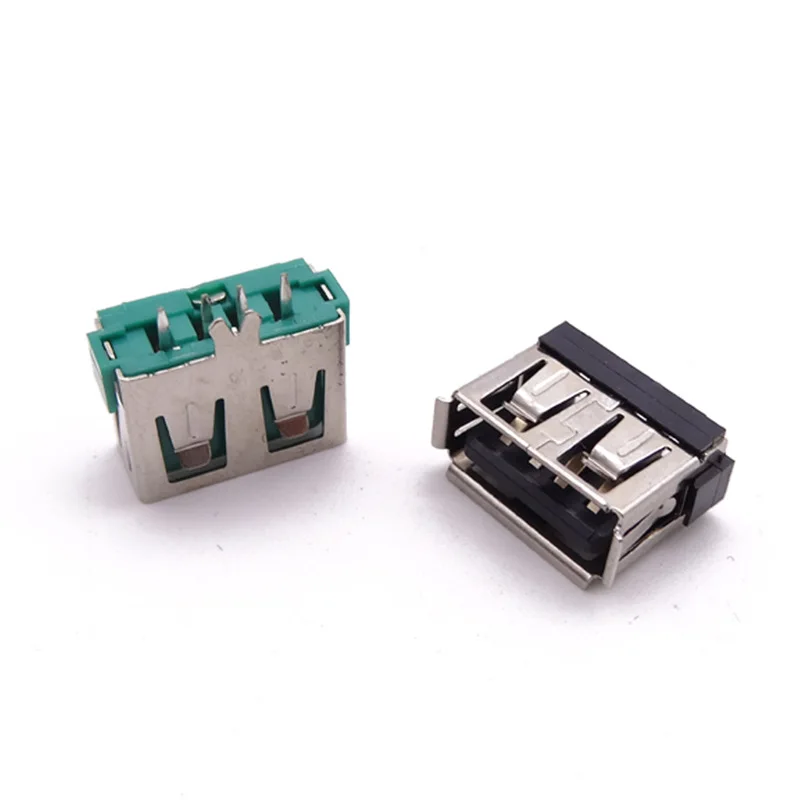 For USB 2.0 female seat vertical usb female seat short body 10.0 straight plug 180 degrees unilateral