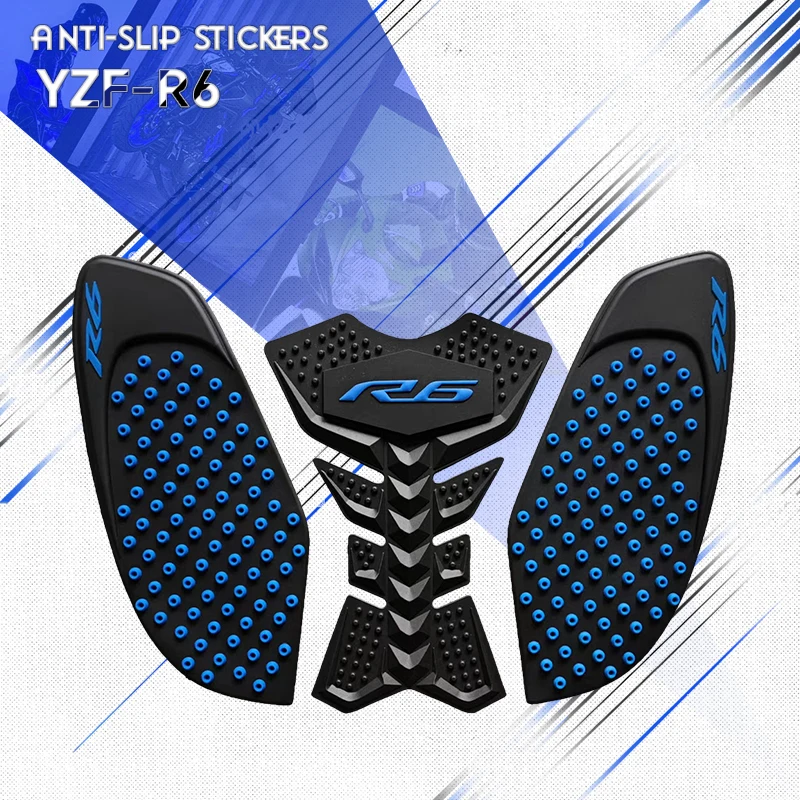 

Накладка на топливный бак мотоцикла, боковая защитная накладка от скольжения для коленей, для R1 2015-2026, YZFR1 2009-2014, YZFR6 2008-2016