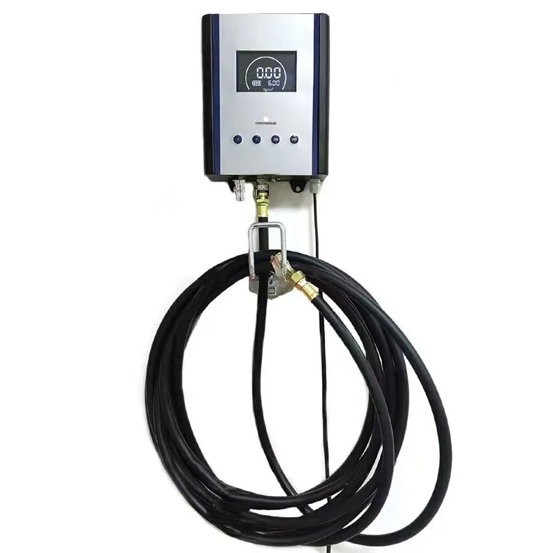 Digital Automatic Metal Car Tyre Inflator Gas Station Air Pump With Efficient Tyre Inflation Gas Vendor Tire Gauges