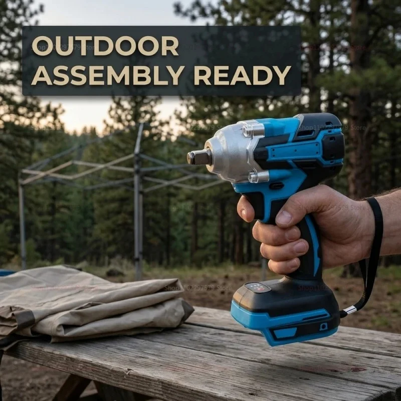 Cordless ElectricS Impact Wrench High Torque Hand ToolS TO Automotive Construction Repair DIYHome Use No Battery Included