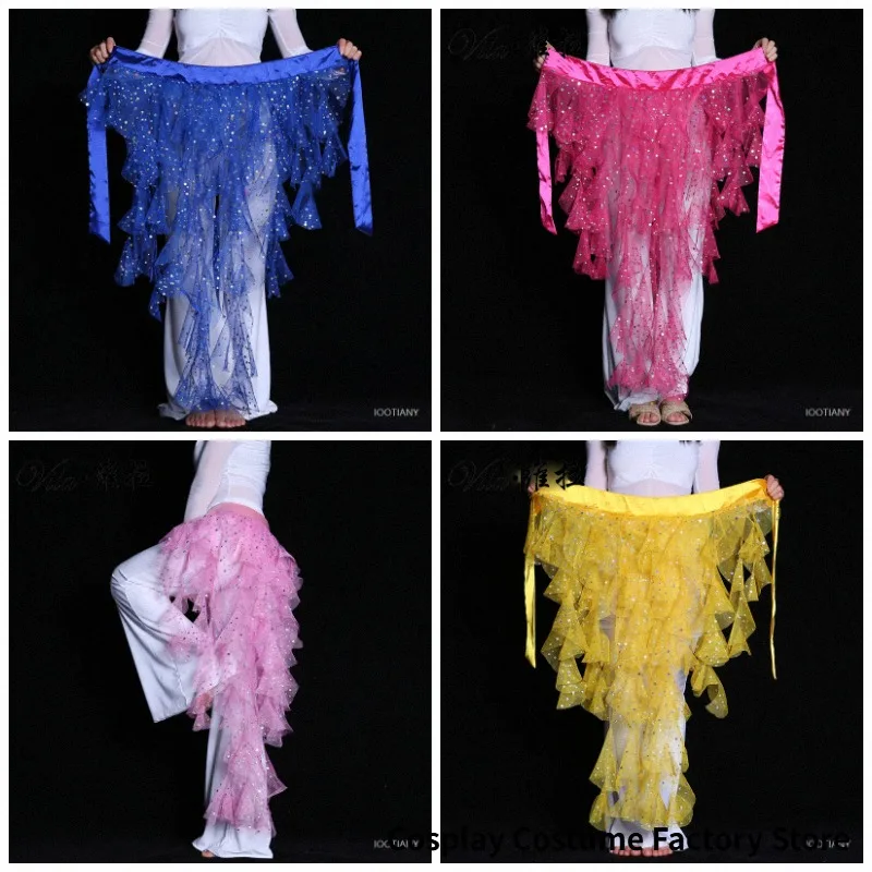 Fashion Belly Dance Hip Scarf Multicolor Belt Skirt Belt Role Play Dance Wrap Elegant Egyptian Sequin Belly Dance Waist Chain