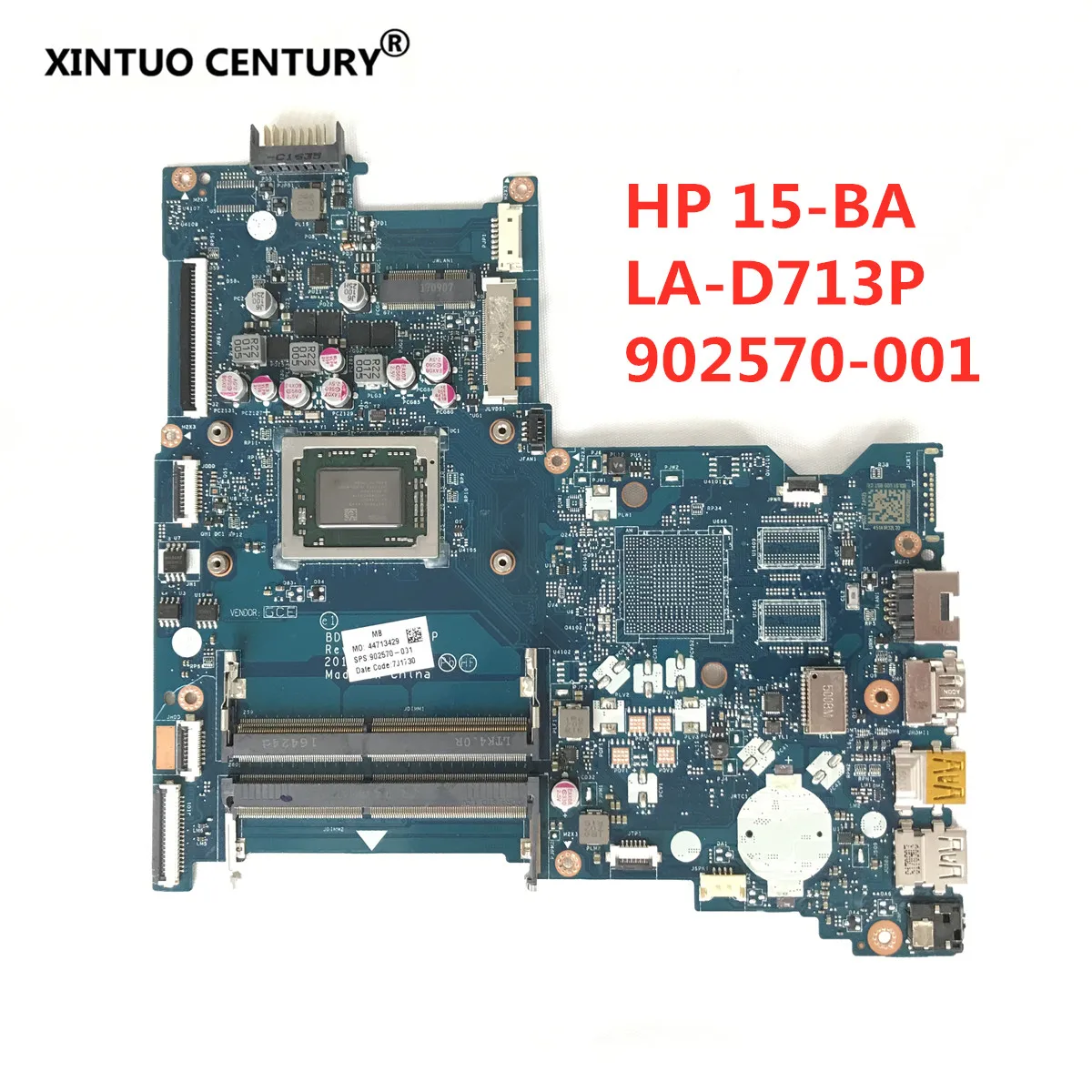 

For HP 15-BA 15Z-BA motherboard 902570-601 902570-001 LA-D713P mainboard with A12-9700P 100% Fully Tested