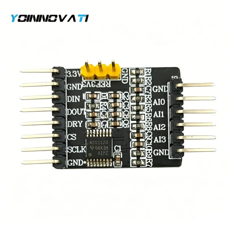 ADS1120 Module ADS1120IPWR 16-Bit ADC Analog-to-Digital Converter Data Sampling Solution Verification Development Board