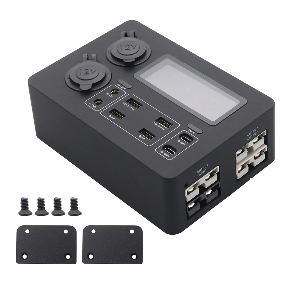 100W Fast Charging for usb-c Ports Power Box 12v Socket Outlet For Boat Car Power Fast USB Charging Multiple Outlets