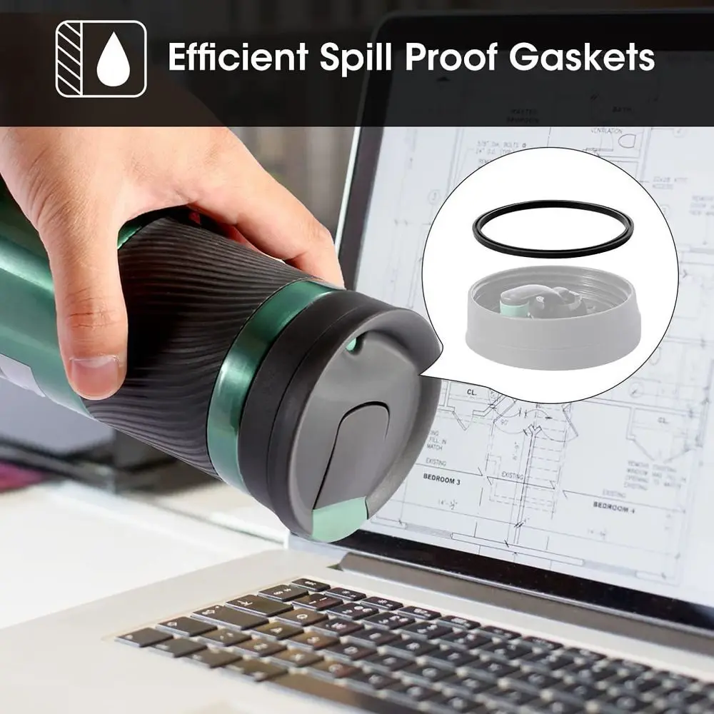 Universal Great Sealing Effect Tumbler Lid Gasket Waterproof 16oz & 20oz Travel Mug Cup Leak-proof Gasket Silicone