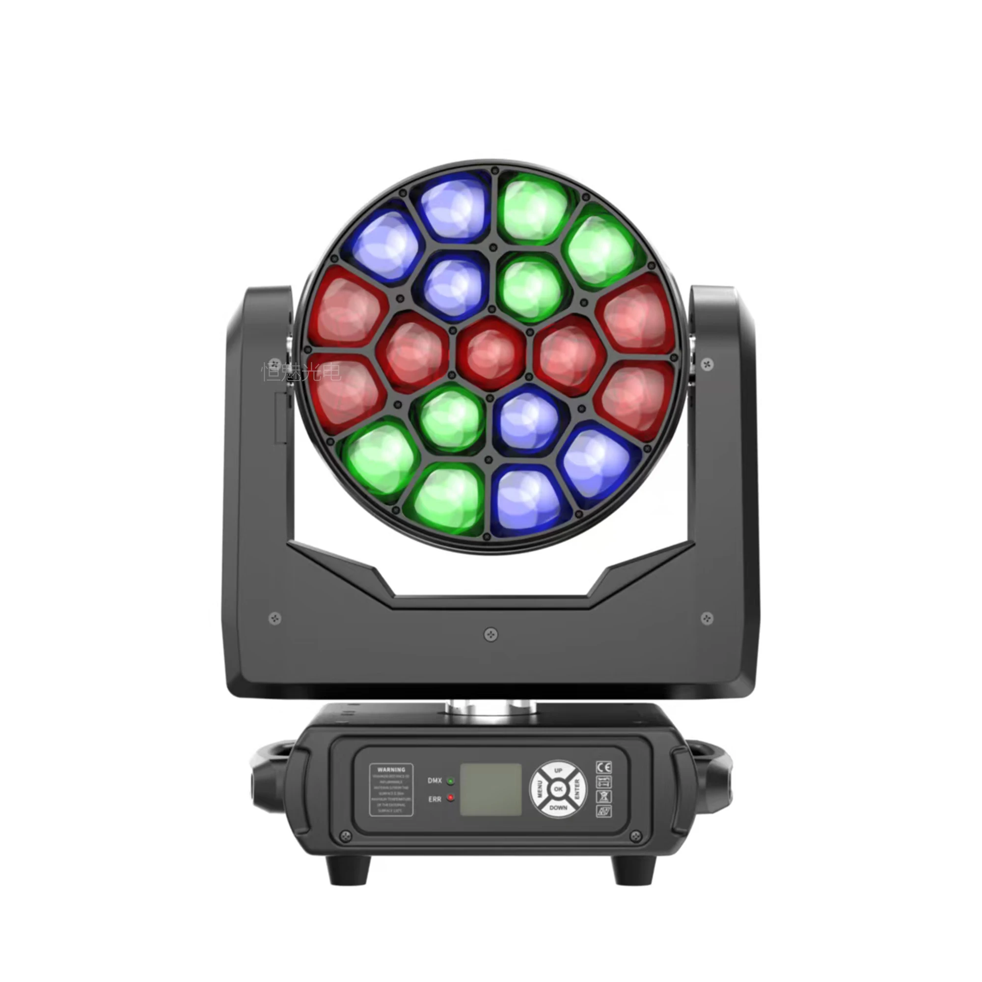 19×40W LED Zoom Moving Head Wash Light（4in1）