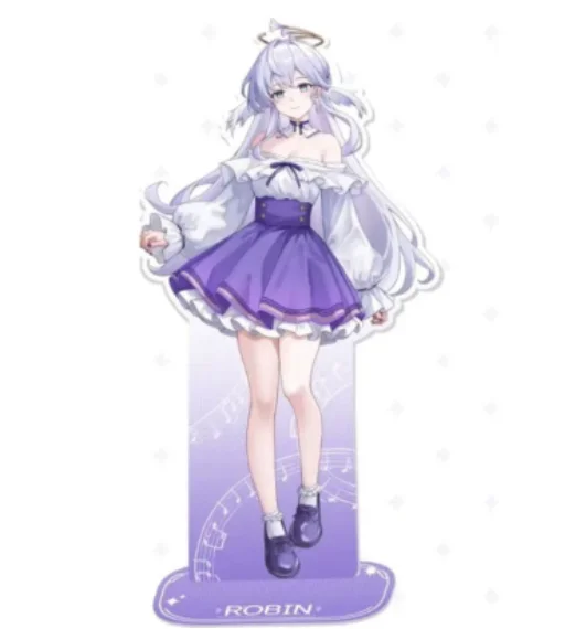 Japanese Anime Honkai：Star Rail Robin Acrylic Stand Figure Model Plate Cosplay Collection Desktop Decor Gifts XYZ