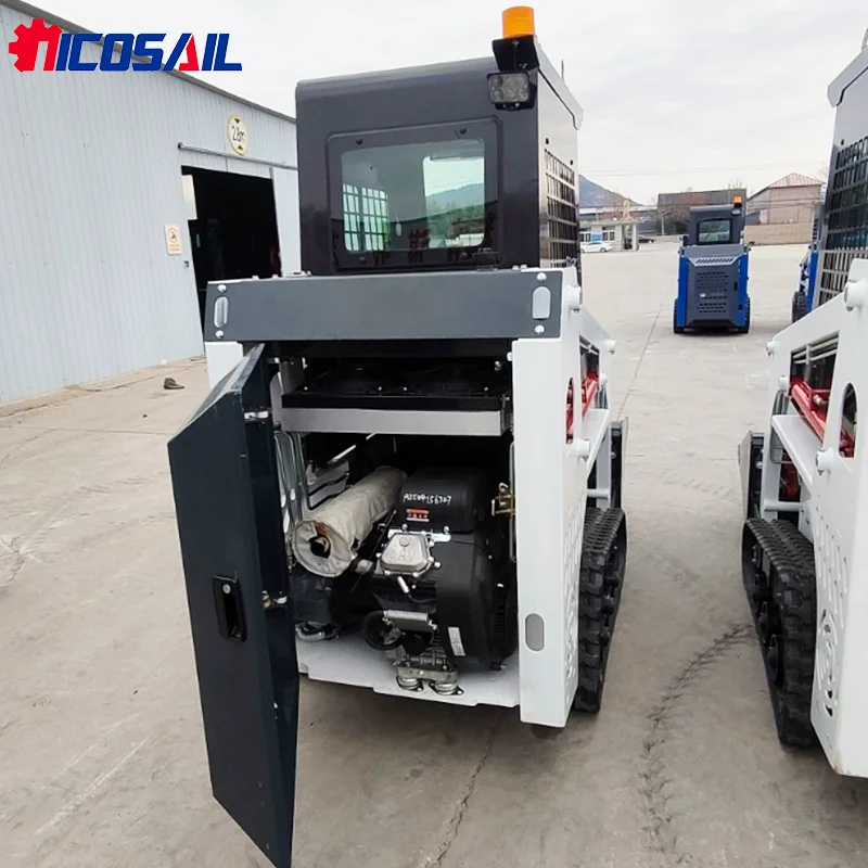 JC25 Small Skid Steer Loader 960mm Turning Radius for Backyard Renovation & Courtyard Landscaping