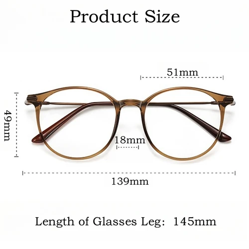 Imagen 2 del producto YIMARUILI nueva moda ultraligera Flexible TR90 gafas hombres aleación Retro redondo óptico gafas graduadas marco mujeres JH008