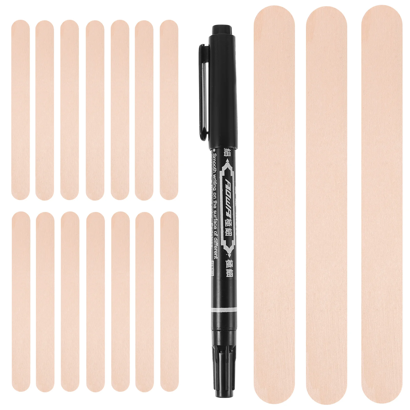 

1Set Wooden Garden Labels Wooden Plant Markers Creative Design Durable for Outdoor Garden Vegetables Plant Labels