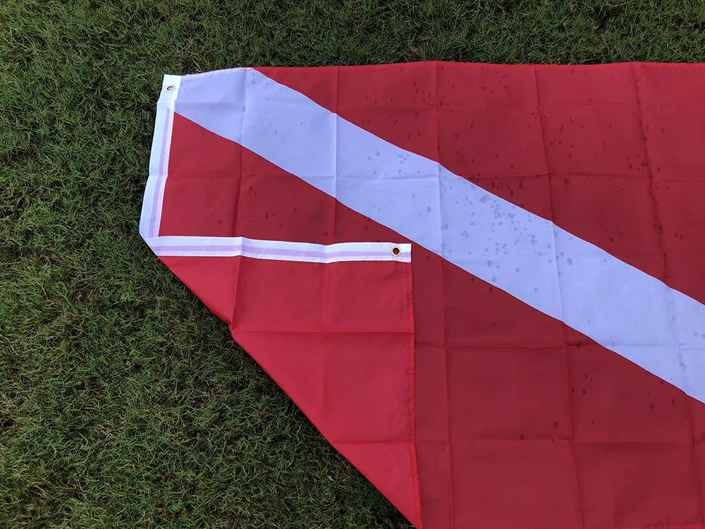 SKY FLAG Diving Boat Flag 90x150cm polyester hanging International Sign Universal Scuba Diving Boat Floating Flag with Grommets