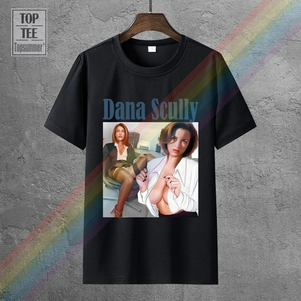 ダナscully the xファイル特大Tシャツファッションメンズ衣類100% コットンストリートウェア大きなサイズのトップスTシャツ