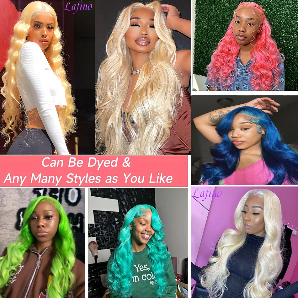 Blonde 613 HD Lace Frontal Perücke 13x6 Body Wave HD Lace Frontal Perücke 613 Farbige Echthaarperücken 30 Zoll lange lose tiefe Perücke Blond