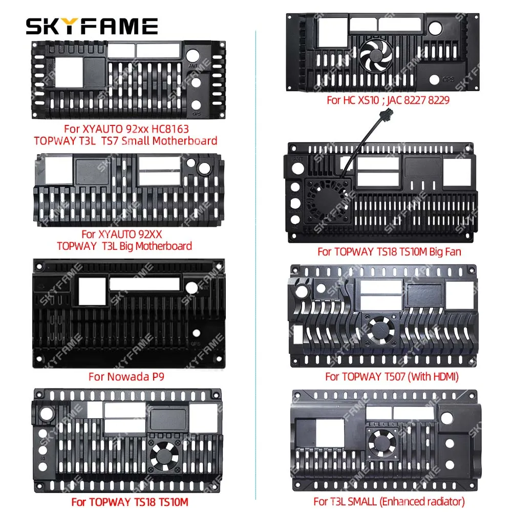 

SKYFAME Ребра радиатора Задняя крышка Охлаждающая плата для устройств Topway Xyauto Nowada Fyttek Android