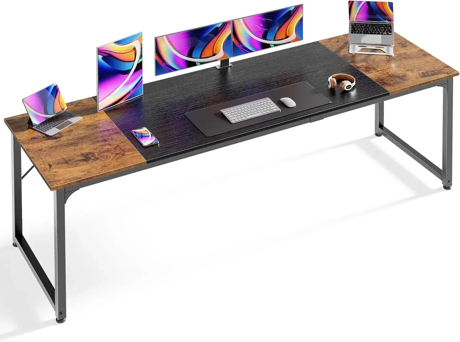 78.7 Inch Office Computer Desk with Storage, Writing Work Desk for Home Office, Study, Gaming, Long Simple Desk, Large