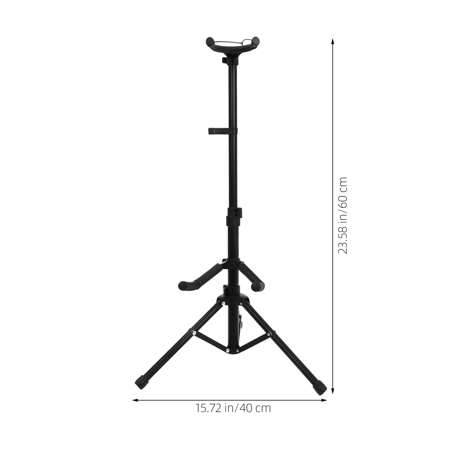 

Violin St Tripod Vertical Holder Telescopic Floor Bracket Black Display Accessories Long Time Use Compact Fold
