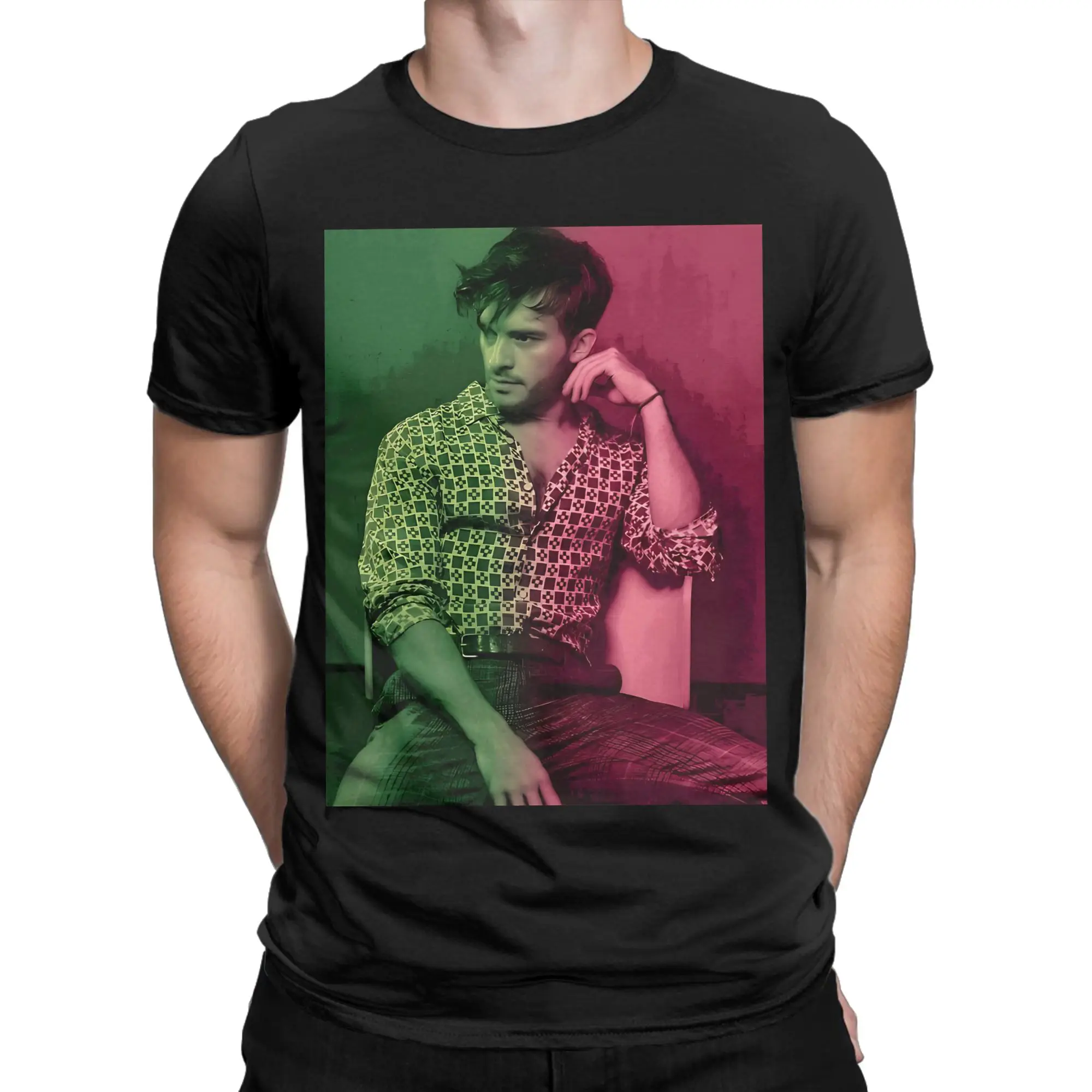 Fashion Jonathan Bailey Fiyero Wicked T-Shirt Men Women's Crewneck Cotton T Shirt  Short Sleeve Tees New Arrival Clothes
