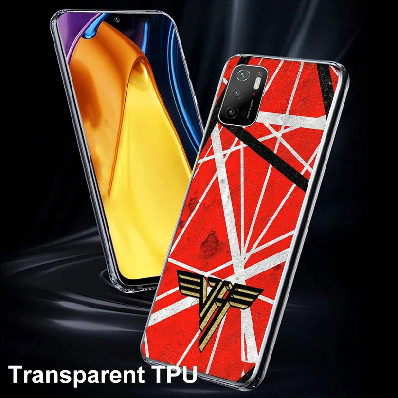 Eddie Van Halen Graphic Guitar Phone Case For Xiaomi Poco X6 X5 X4 X3 Nfc F6 F5 Pro F4 Gt F3 F2 F1 M5S M4 M3 Personalized Print