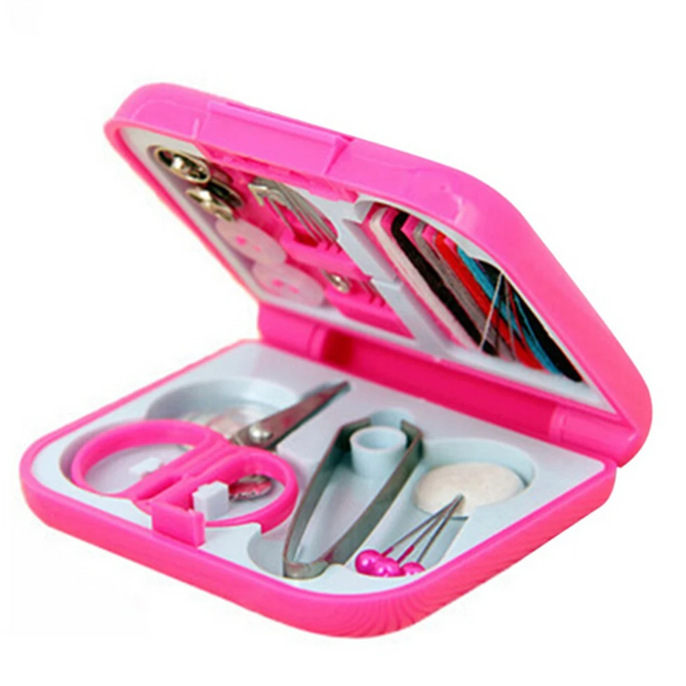 Premium Portable Sewing Kit Mini Travel Box Tools Diy Home Essentials Organizer Compact Emergency Fix Accessories For Car
