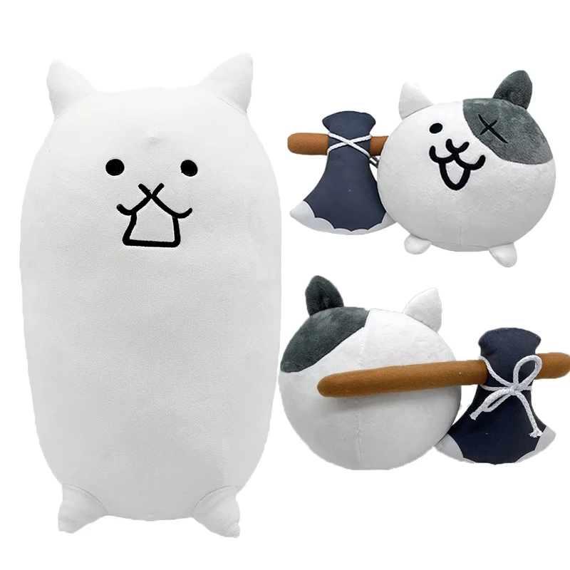 

High Quality Cute Cartoon Great War Plush Doll Anime Animal Battle Cats Stuffed Plushie Toys for Kids Christmas Birthday Gifts