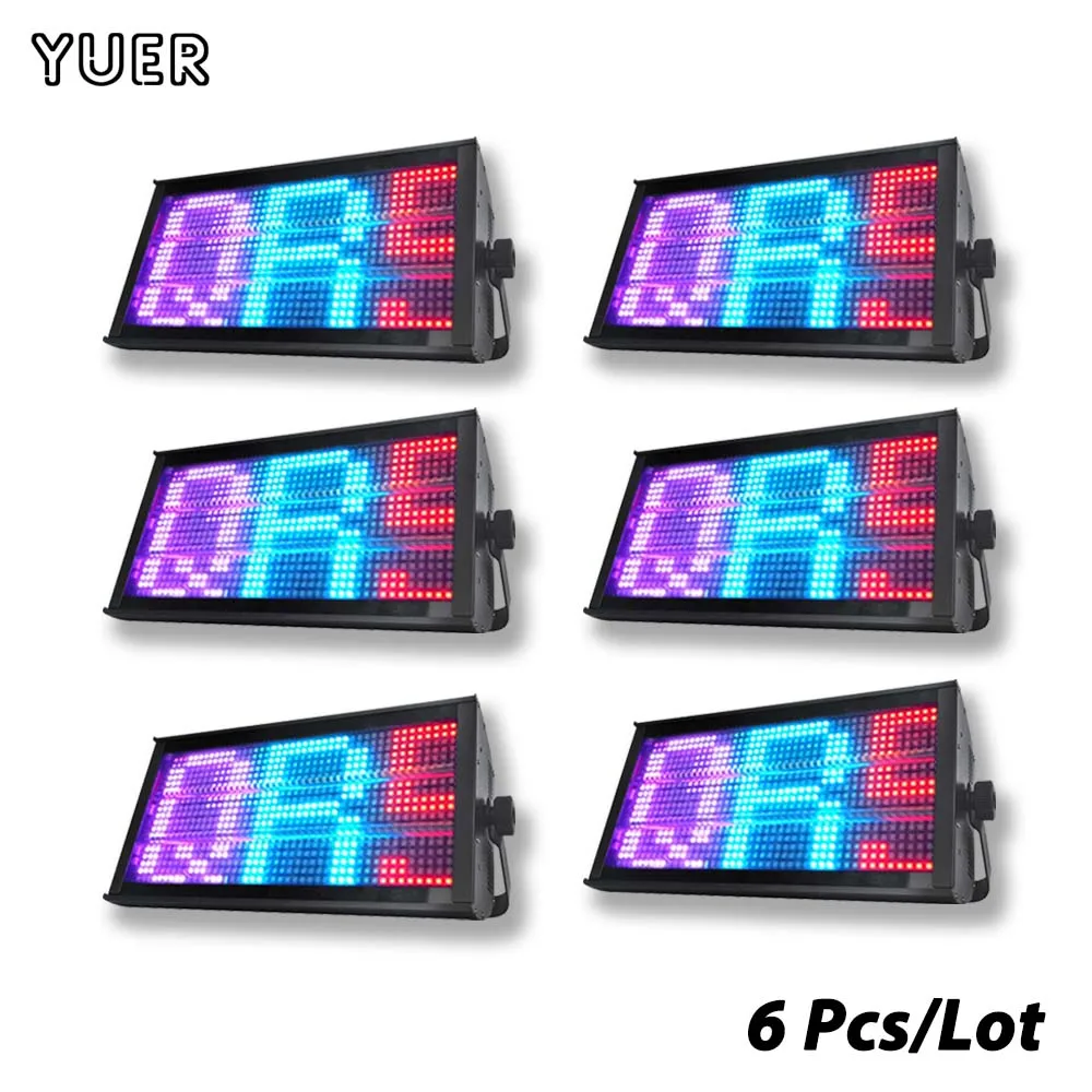 

6 шт. новый 260 Вт светодиодный RGBW 135 + 30 сегментов стробоскоп для мытья лошади эффект бега сценическое освещение буквы цифры для Dj Disco Party Bar