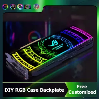 Customized Case Backplate Light Board and GPU Side Panel RGB Cabinet Cover Colorful 5V AURA SYNC MOD for Graphics Card DIY