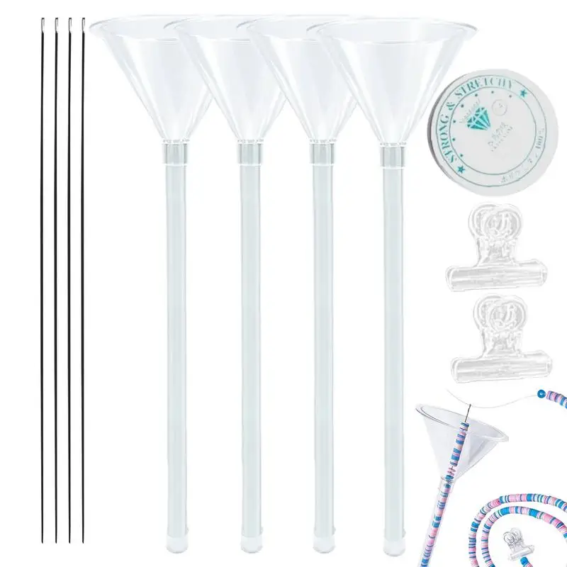 Beading Funnel Kit Jewelry Making Clay Beads Bracelet Making Kit Versatile Beads Jewelry Making Supplies For Recreational