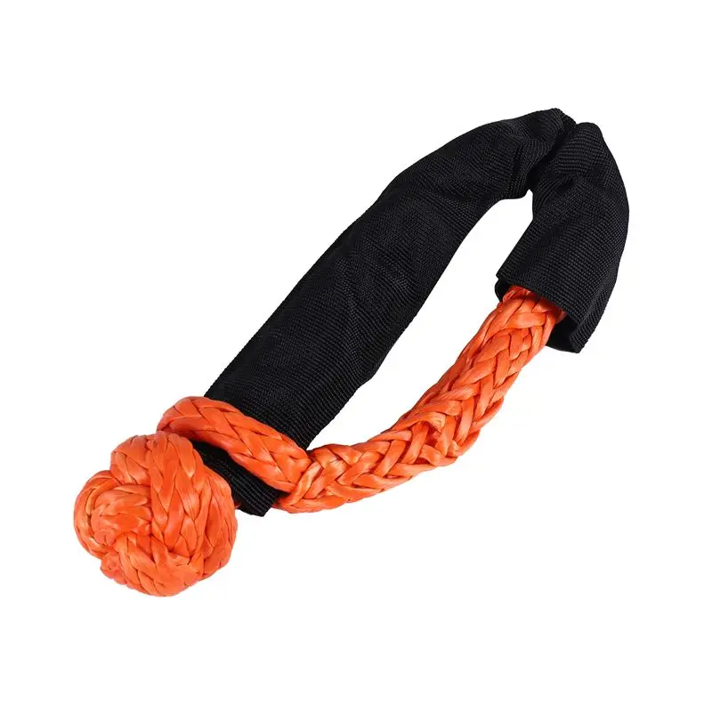 A13F-1/2 Inch X 22 Inch Car Soft Shackle Rope Tow Rope Off Road Winch Pulley Cable Hook For Off-Road Recovery ATV UTV