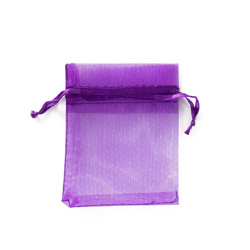 50 Stück transparente Organza-Geschenk-Kordelzug mit Schmuckbeuteln, Display-Verpackung, Weihnachten, Süßigkeiten, Hochzeit, Party, Festival, Mullbeutel