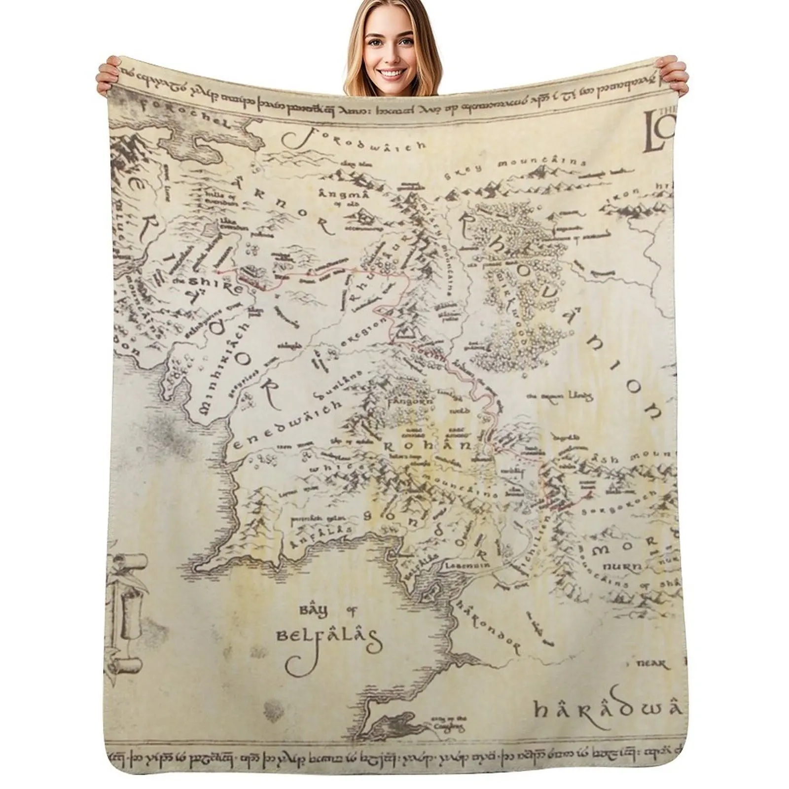 

Maps Earth Throw Blanket Single christmas gifts Decoratives Luxury Brand Blankets