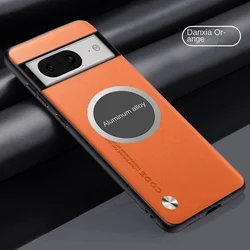 For Google Pixel 8 7 6 Pro Case Soft Vegan Leather Magnetic Protective Back Cover Case For Google Pixel 8A 7A 6A 9P Phone Shell